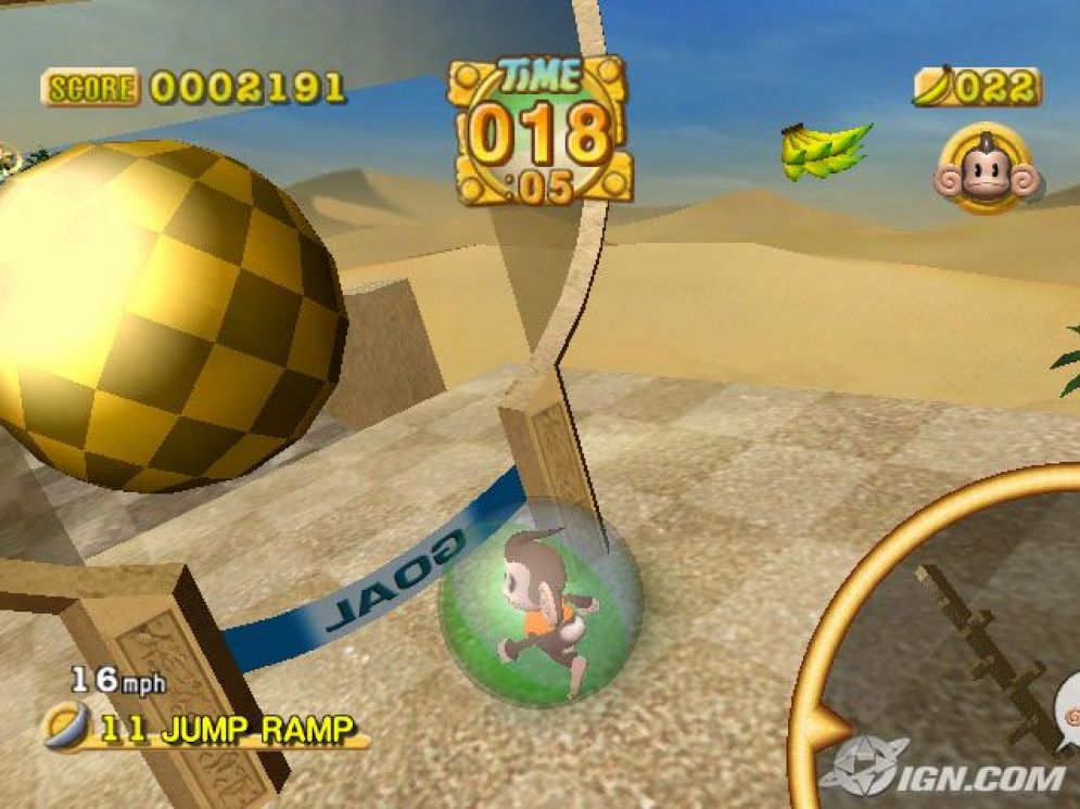 Screenshot ze hry Super Monkey Ball Deluxe - Recenze-her.cz