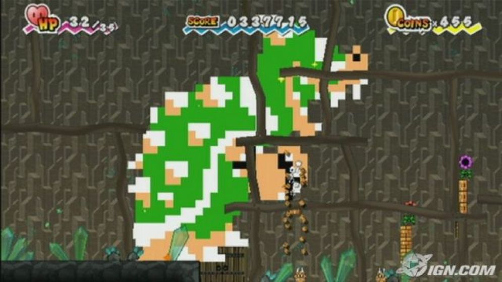 Screenshot ze hry Super Paper Mario - Recenze-her.cz