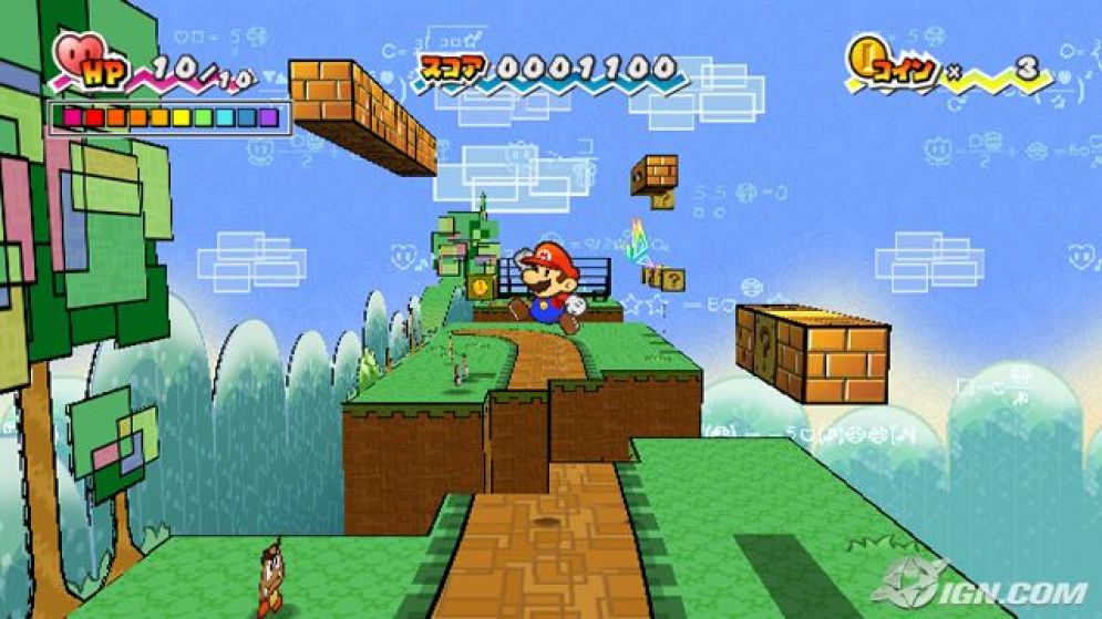 Screenshot ze hry Super Paper Mario - Recenze-her.cz
