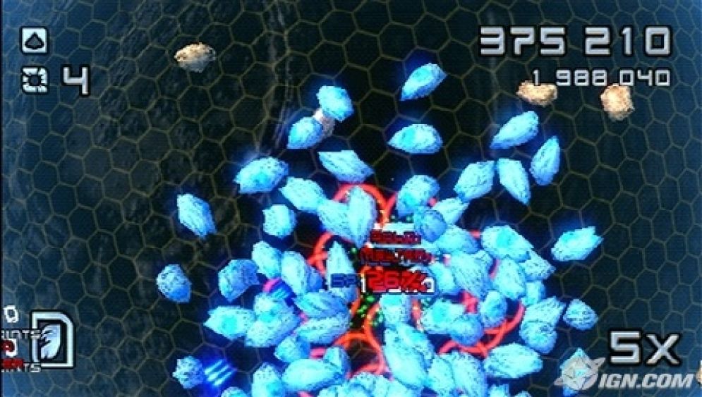 Screenshot ze hry Super Stardust Portable - Recenze-her.cz