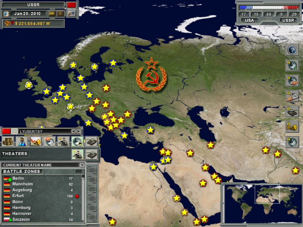 Screenshot ze hry Supreme Ruler: Cold War - Recenze-her.cz