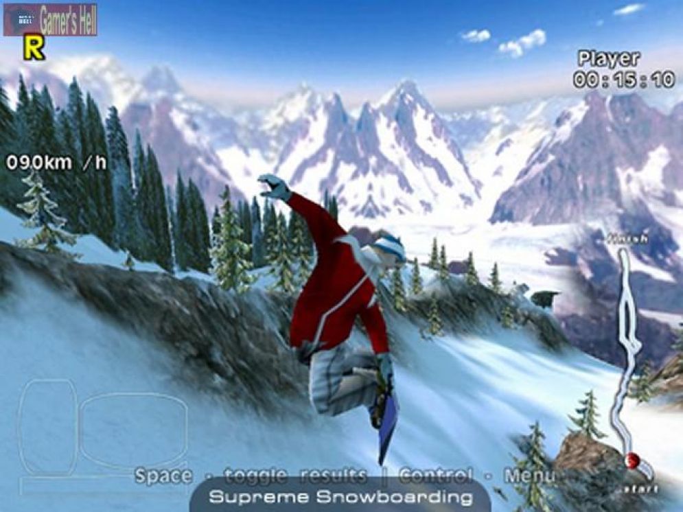 Screenshot ze hry Supreme Snowboarding - Recenze-her.cz