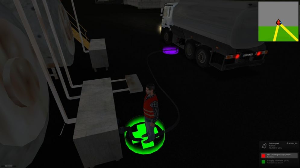 Screenshot ze hry Tanker Truck Simulator 2011 - Recenze-her.cz