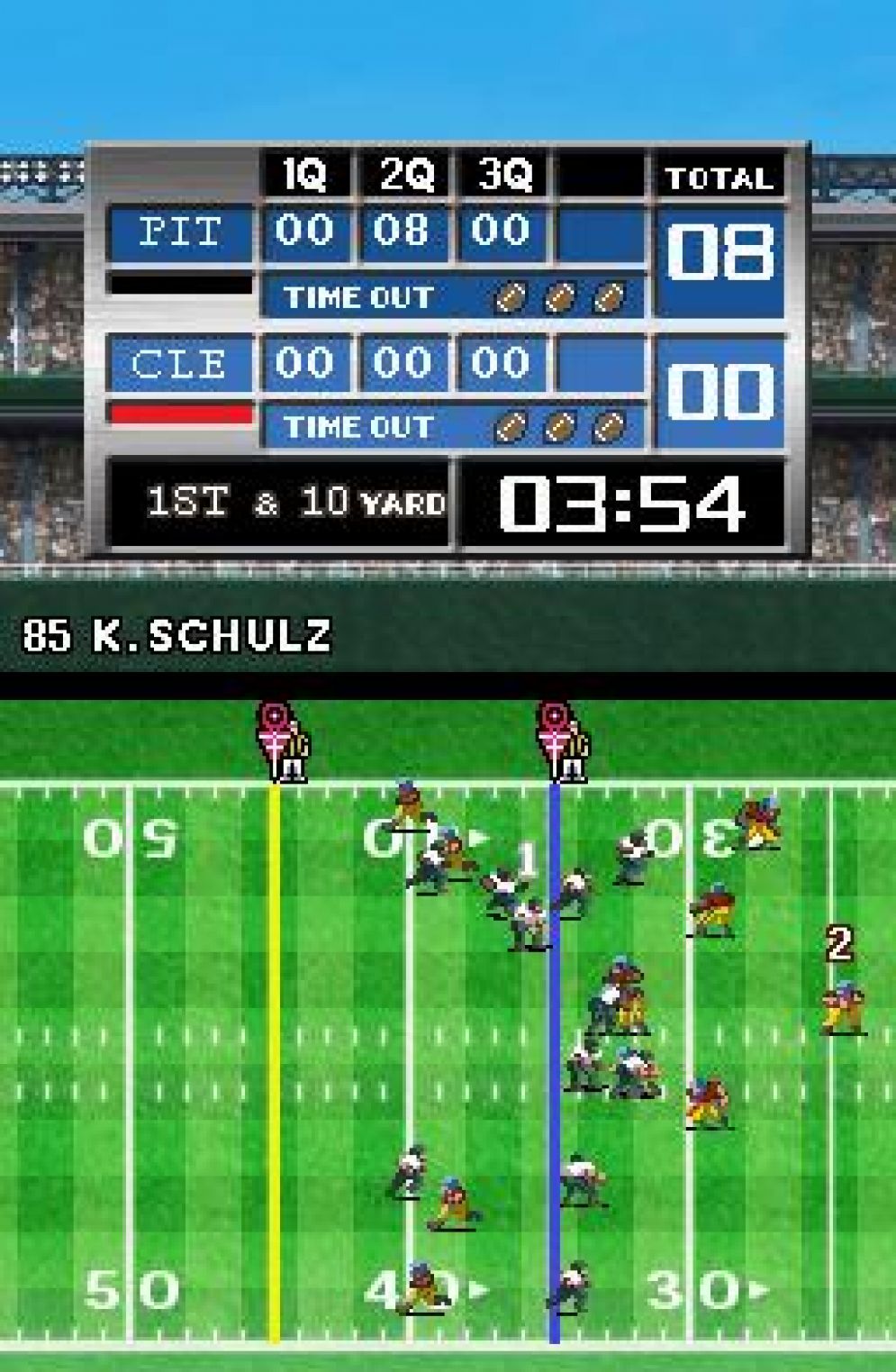 Screenshot ze hry Tecmo Bowl: KICKOFF - Recenze-her.cz