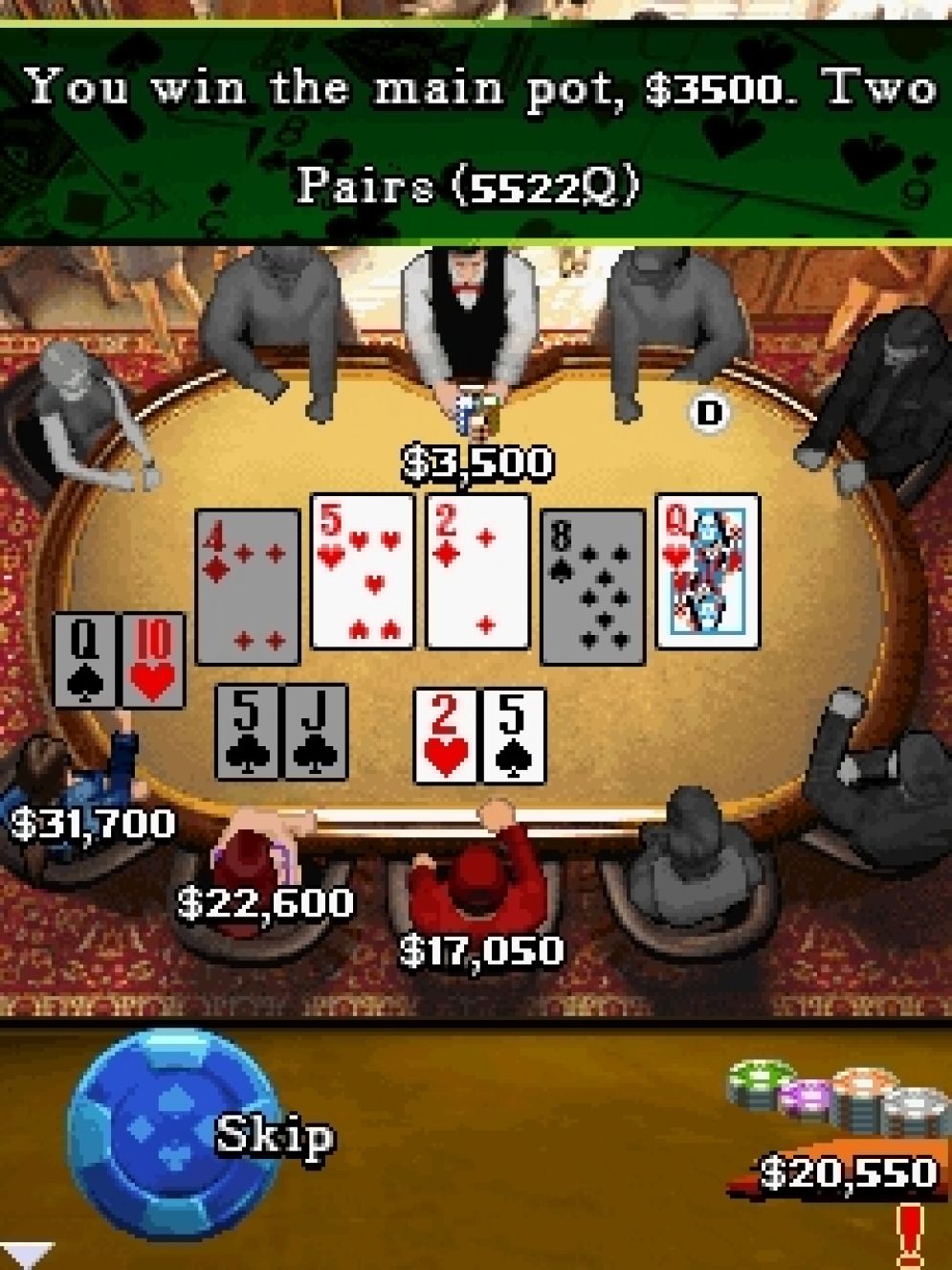 Screenshot ze hry Texas Holdem Poker - Recenze-her.cz