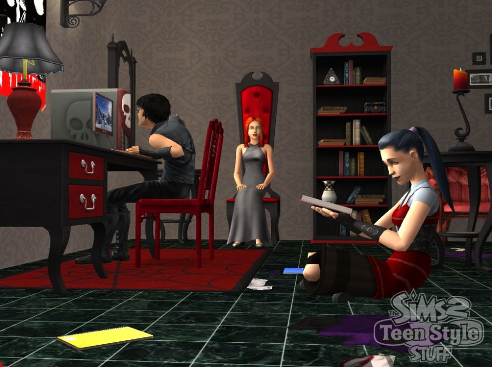 Screenshot ze hry The Sims 2: Teen Style Stuff - Recenze-her.cz