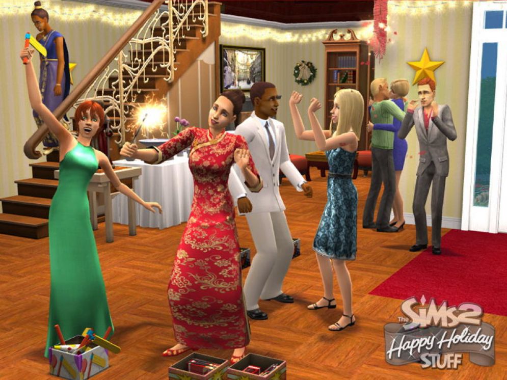 Screenshot ze hry The Sims 2: Vesel Vnoce - Recenze-her.cz