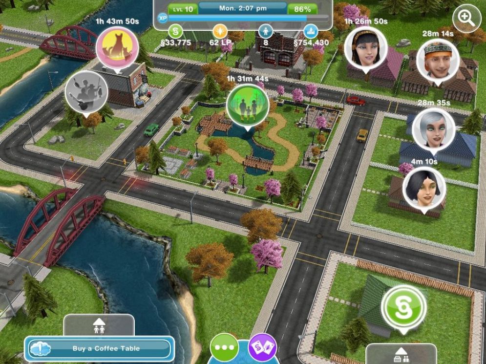 Screenshot ze hry The Sims FreePlay - Recenze-her.cz