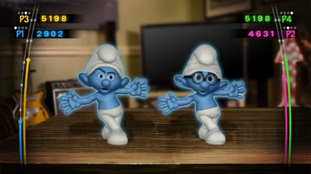 Screenshot ze hry The Smurfs: Dance Party - Recenze-her.cz