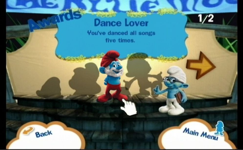 Screenshot ze hry The Smurfs: Dance Party - Recenze-her.cz