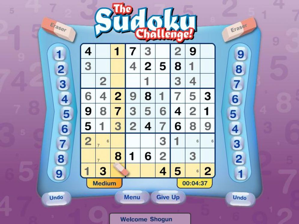 Screenshot ze hry The Sudoku Challenge - Recenze-her.cz