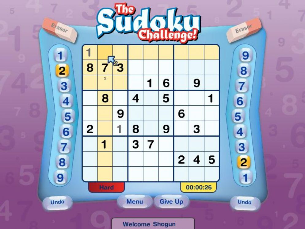 Screenshot ze hry The Sudoku Challenge - Recenze-her.cz