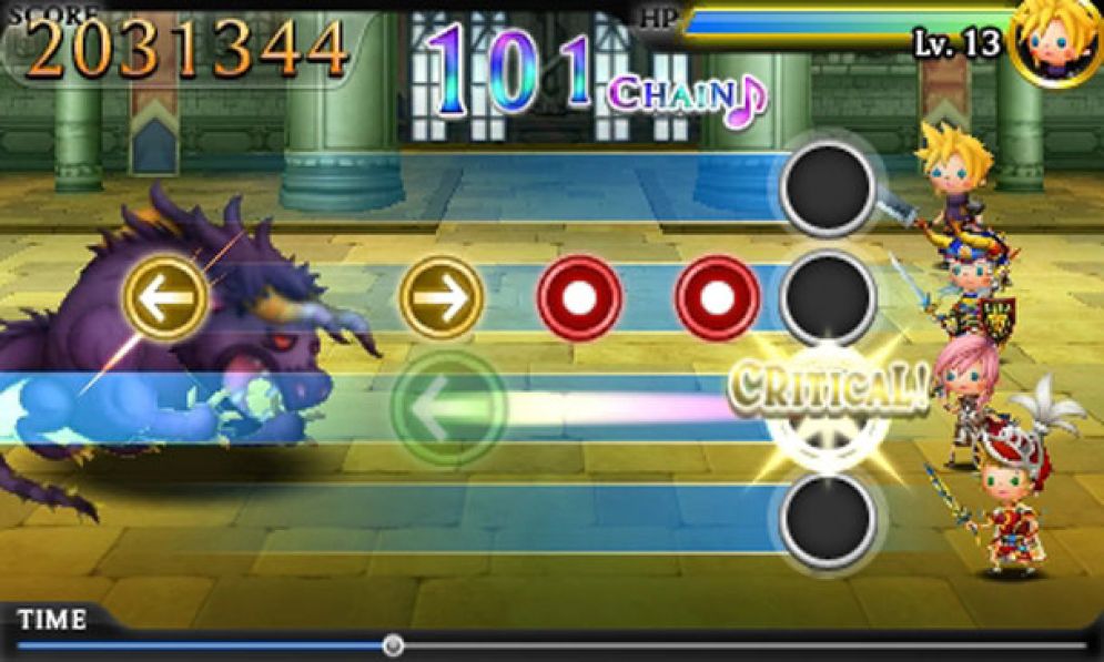 Screenshot ze hry Theatrhythm Final Fantasy - Recenze-her.cz