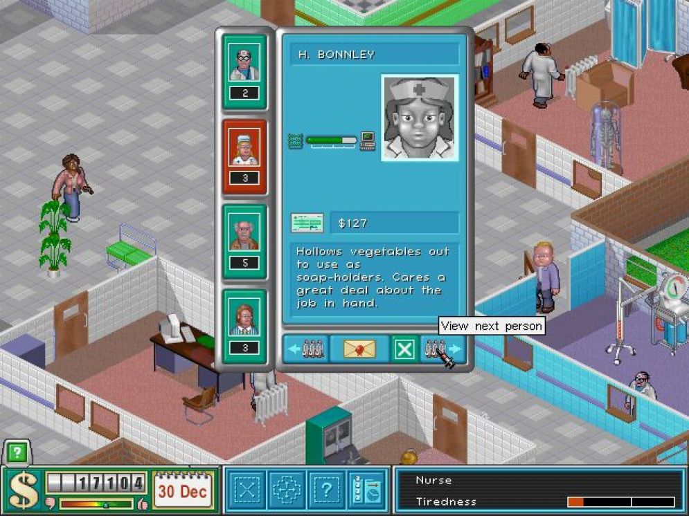 Screenshot ze hry Theme Hospital - Recenze-her.cz