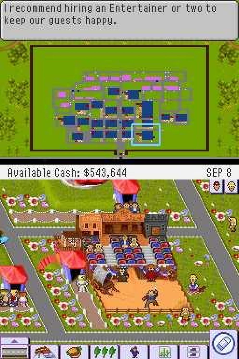 Screenshot ze hry Theme Park DS - Recenze-her.cz