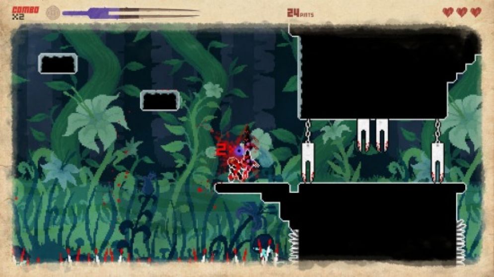 Screenshot ze hry They Bleed Pixels - Recenze-her.cz
