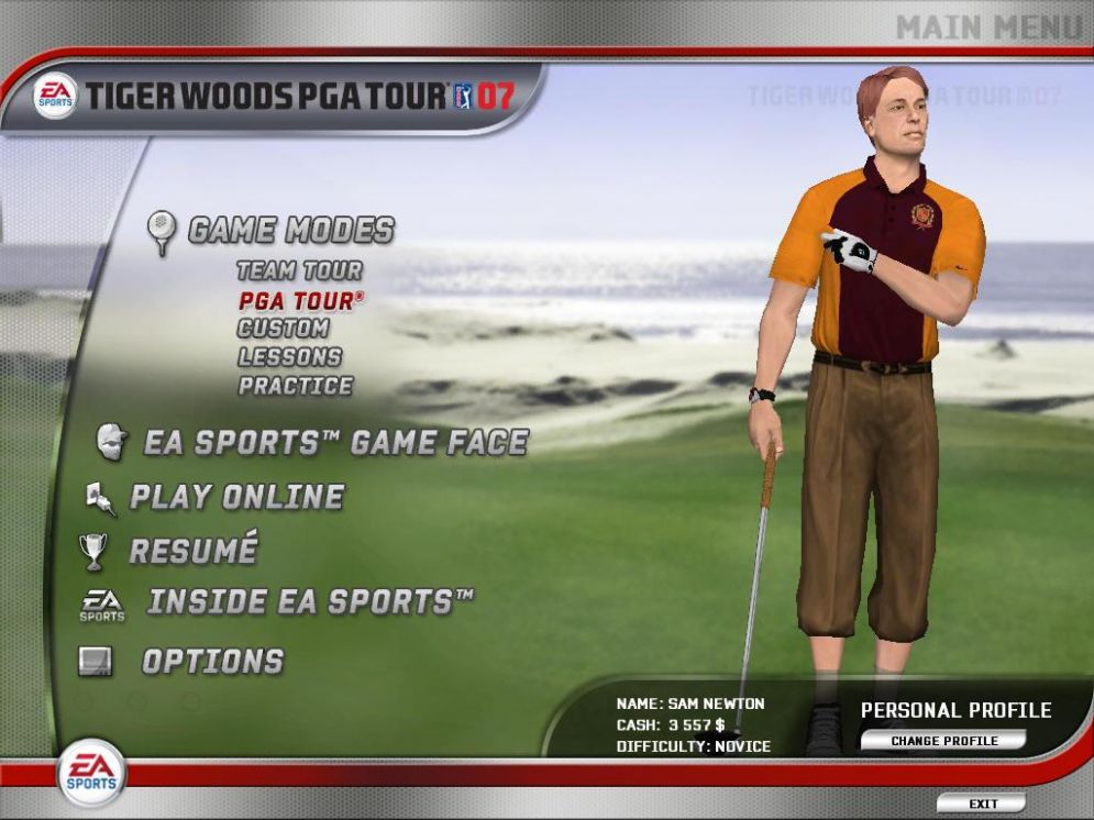 Screenshot ze hry Tiger Woods PGA Tour 07 - Recenze-her.cz