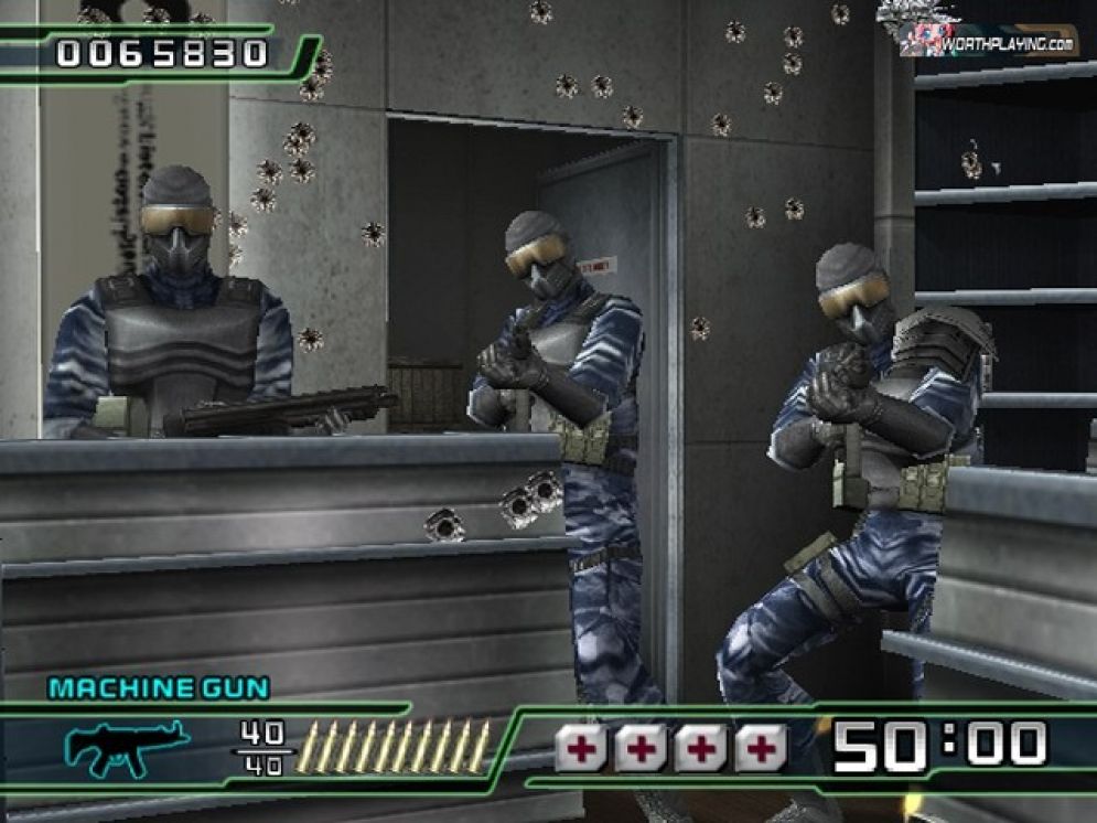 Screenshot ze hry Time Crisis: Crisis Zone - Recenze-her.cz