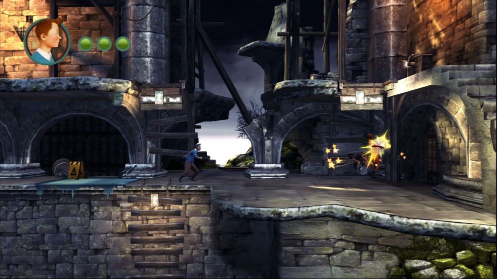 Screenshot ze hry Tintinova dobrodrustv: Hra - Recenze-her.cz