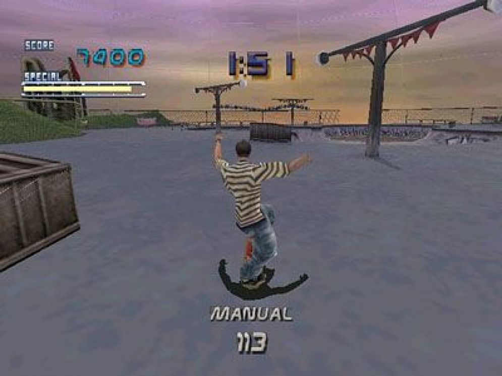 Screenshot ze hry Tony Hawks Pro Skater 2 - Recenze-her.cz