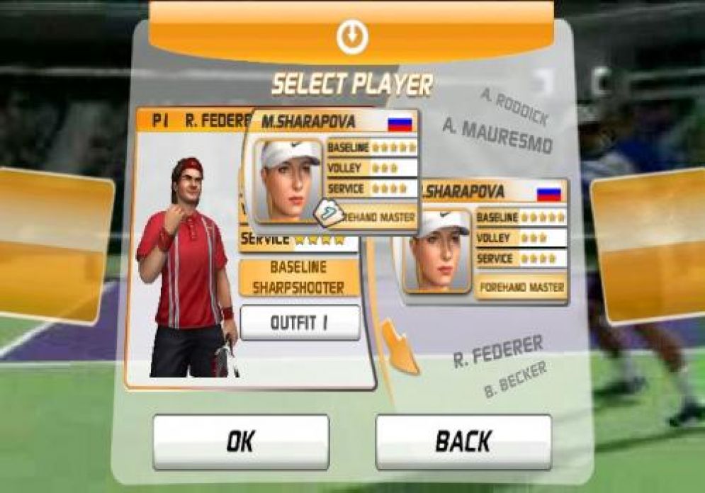 Screenshot ze hry Top Spin Tennis - Recenze-her.cz