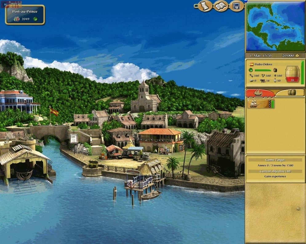 Screenshot ze hry Tortuga: Pirates of the New World - Recenze-her.cz