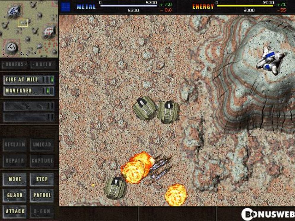 Screenshot ze hry Total Annihilation - Recenze-her.cz