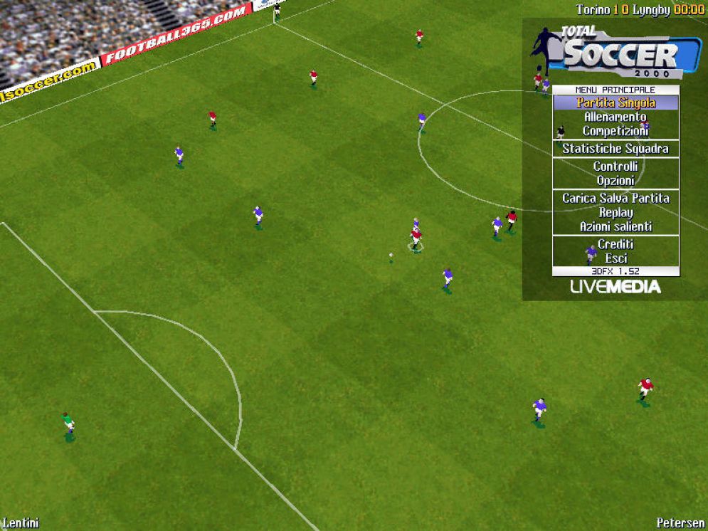 Screenshot ze hry Total Soccer 2000 - Recenze-her.cz