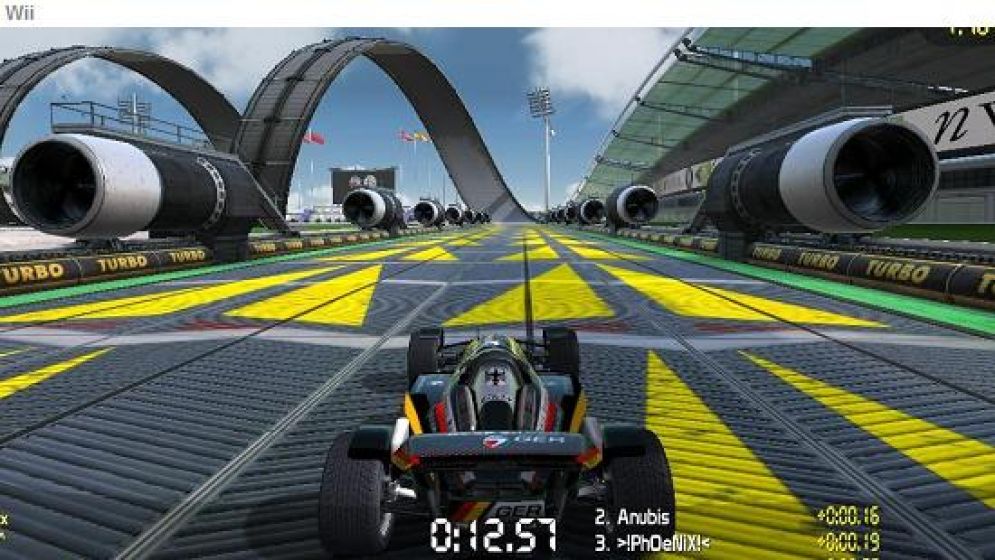 Screenshot ze hry TrackMania Wii - Recenze-her.cz