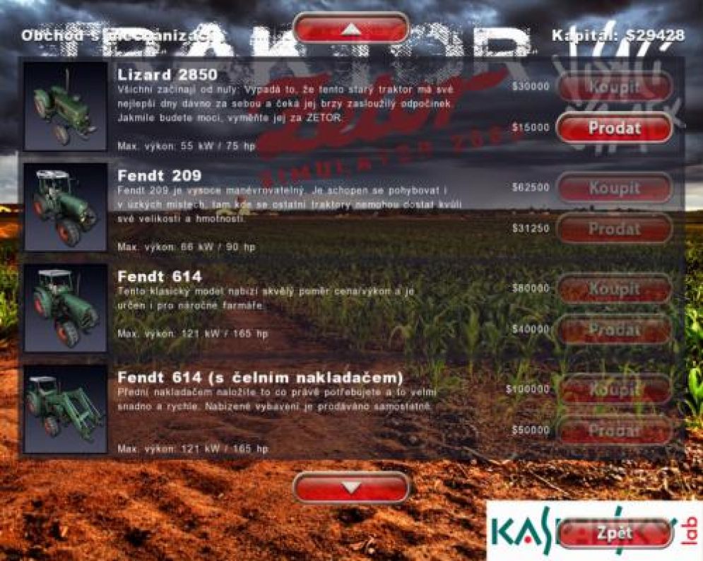 Screenshot ze hry Traktor Zetor Simultor 2009 - Recenze-her.cz
