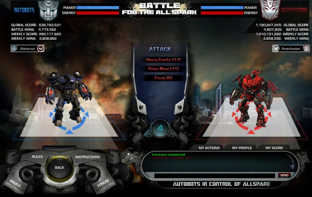 Screenshot ze hry Transformers Online - Recenze-her.cz