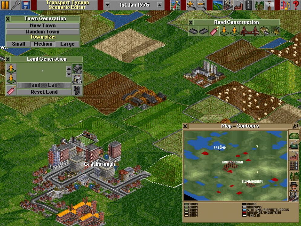 Screenshot ze hry Transport Tycoon Deluxe - Recenze-her.cz