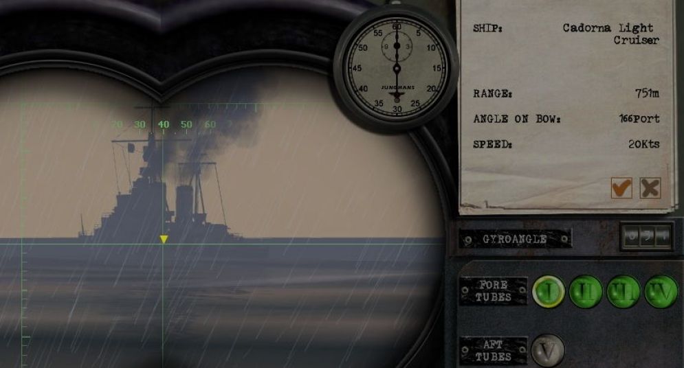 Screenshot ze hry U-Boat Battle in the Mediterranean - Recenze-her.cz