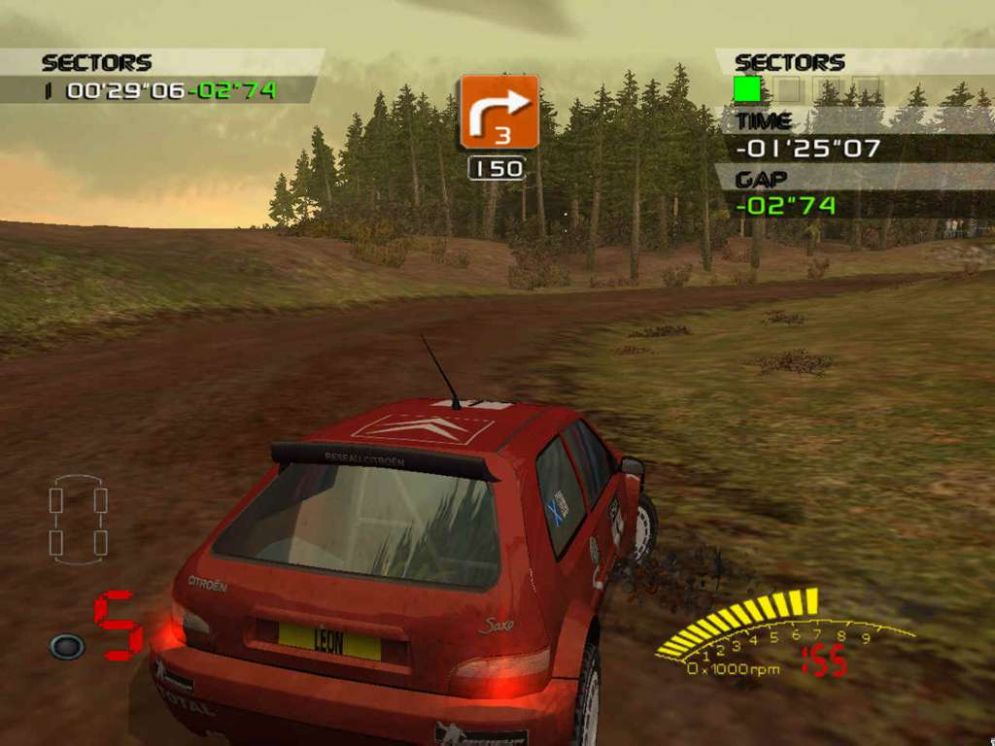 Screenshot ze hry V-Rally 3 - Recenze-her.cz