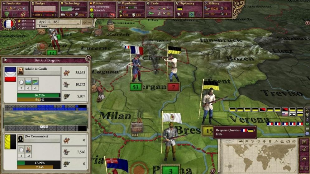 Screenshot ze hry Victoria II - Recenze-her.cz