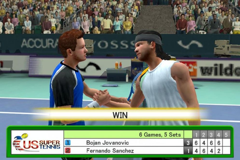 Screenshot ze hry Virtua Tennis Challenge - Recenze-her.cz