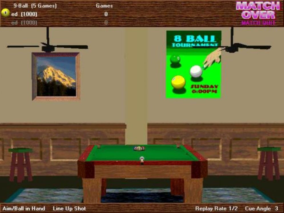 Screenshot ze hry Virtual Pool 2 - Recenze-her.cz