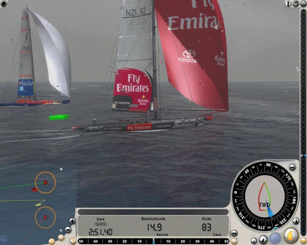 Screenshot ze hry Virtual Skipper 5 - Recenze-her.cz