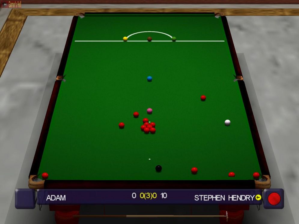 Screenshot ze hry World Championship Snooker - Recenze-her.cz