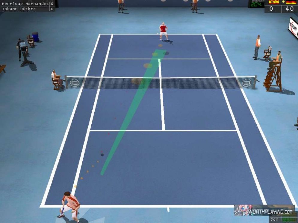 Screenshot ze hry World Championship Tennis - Recenze-her.cz