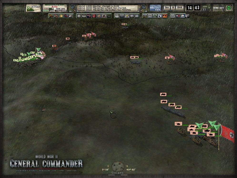 Screenshot ze hry World War II General Commander - Recenze-her.cz