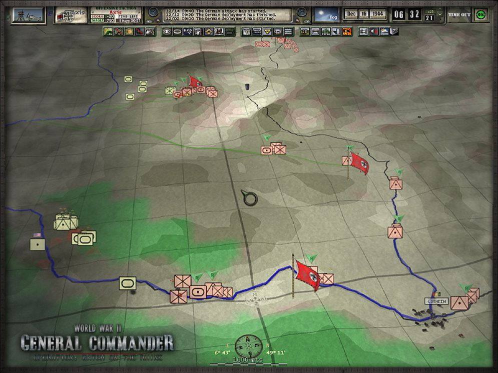Screenshot ze hry World War II General Commander - Recenze-her.cz