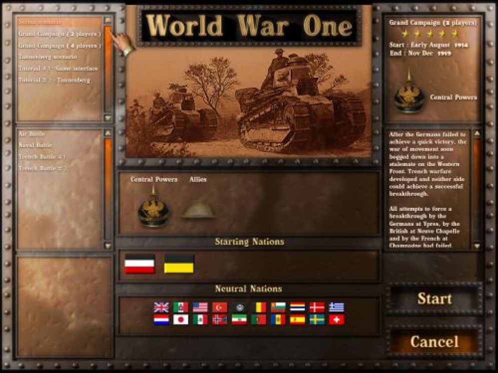 Screenshot ze hry World War One: La Grande Guerre 14-18 - Recenze-her.cz