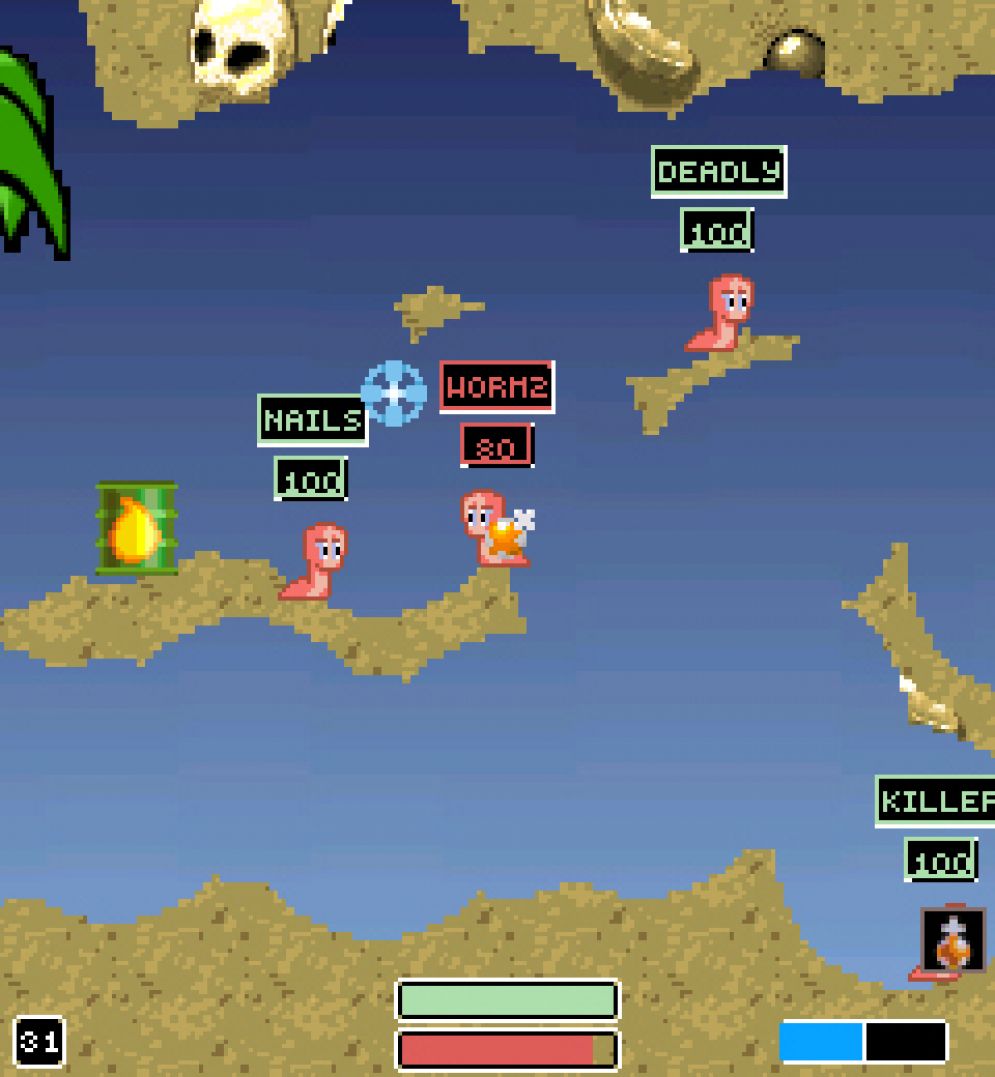 Screenshot ze hry Worms 2007 - Recenze-her.cz