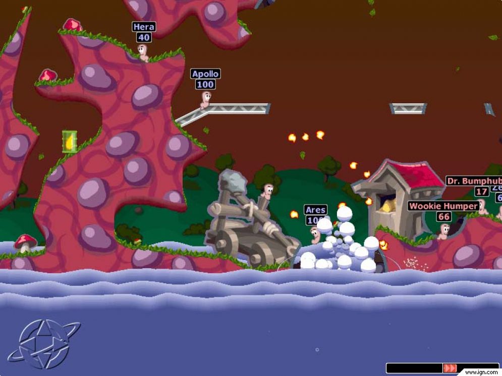 Screenshot ze hry Worms World Party - Recenze-her.cz