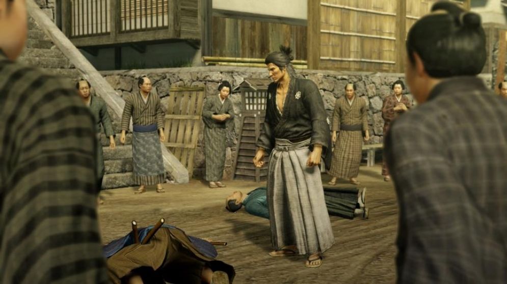 Screenshot ze hry Yakuza: Ishin - Recenze-her.cz