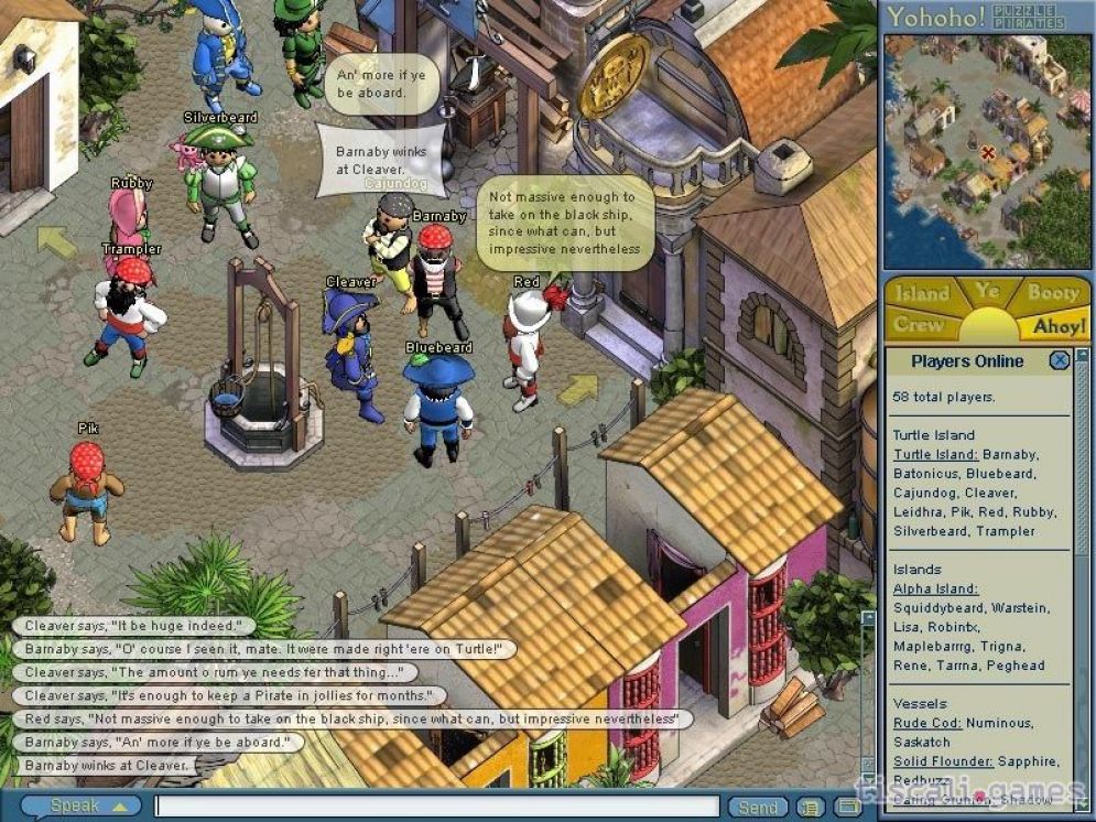 Screenshot ze hry Yohoho! Puzzle Pirates - Recenze-her.cz