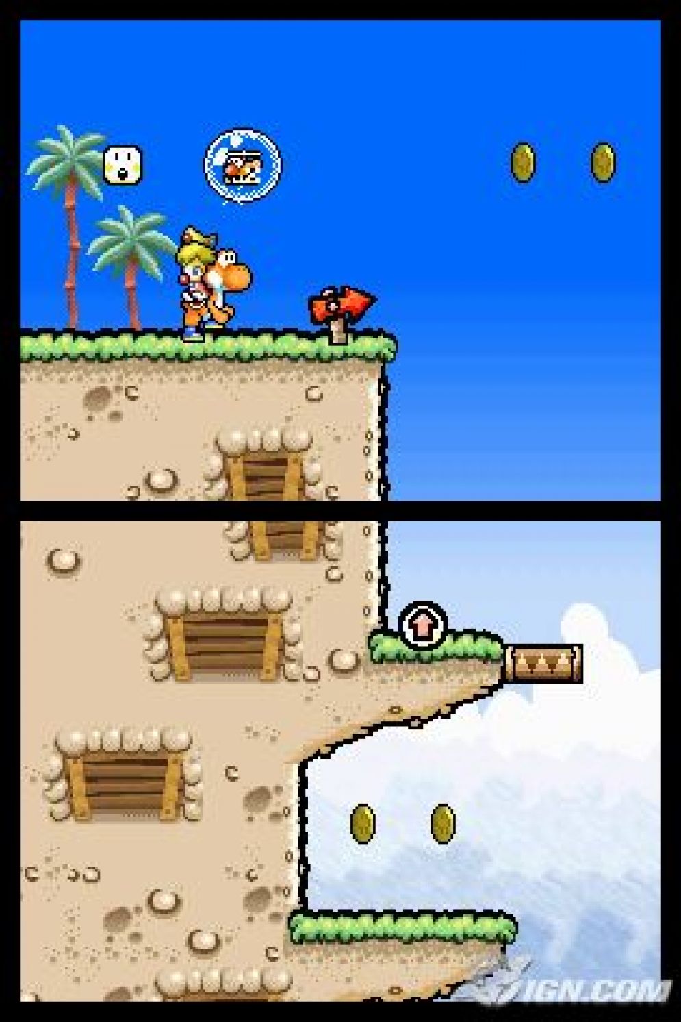 Screenshot ze hry Yoshis Island DS - Recenze-her.cz